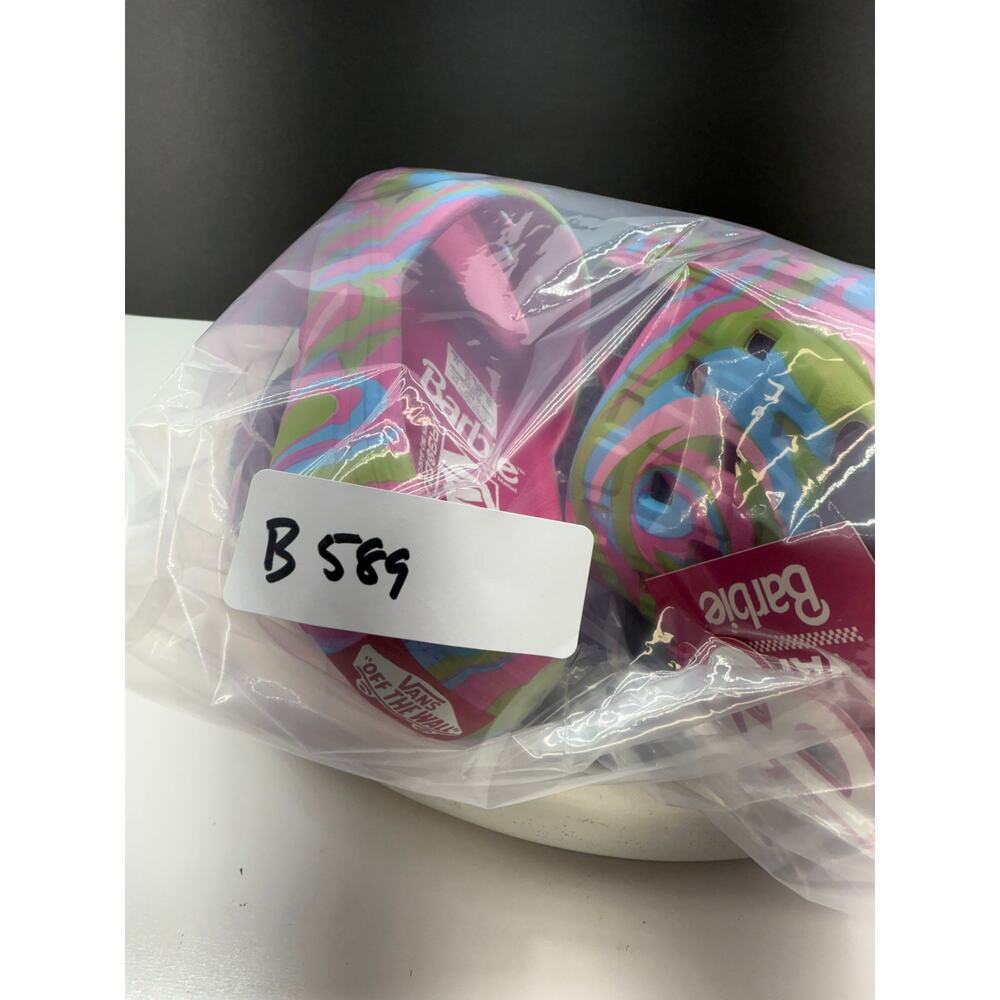 Vans x Barbie Slide On Vr3cush Womens Size 6 Trippy Pink Swirl Slip On Sandals - Picture 11 of 11